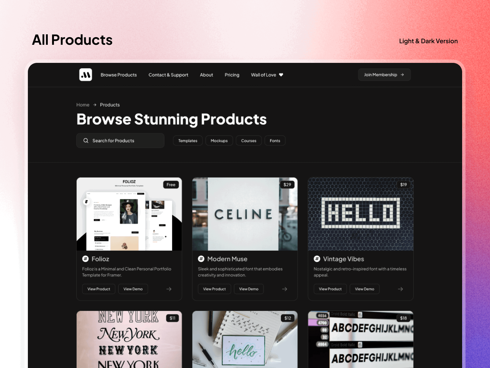 Product preview